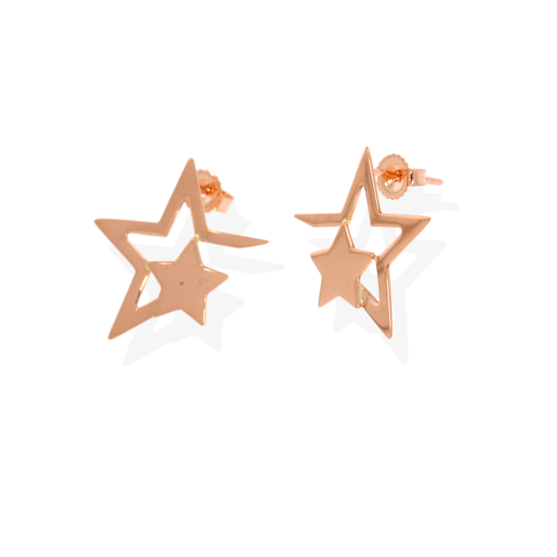 Cercei, Aur Roz, 14 k, 1.38 gr, Cod Produs: 564284 - Tezaurshop.ro