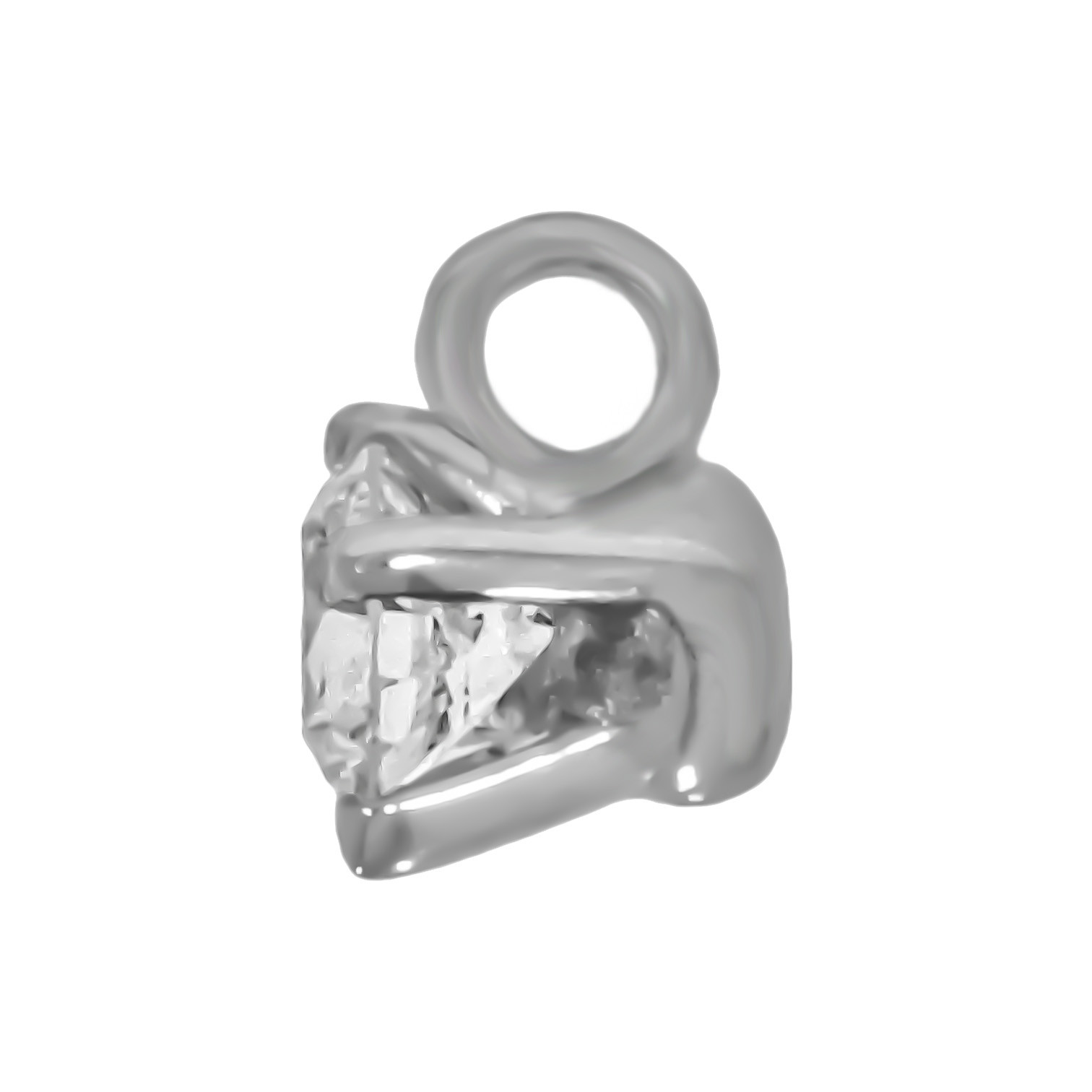 Pandantiv, Aur Alb, 14 k, 0.27 gr, cu Diamante, Cod Produs: 564358
