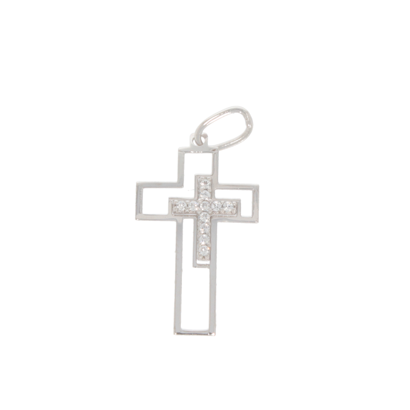 Cruce, Aur Alb, 14 k, 0.33 gr, Cod Produs: 568087 - Tezaurshop.ro