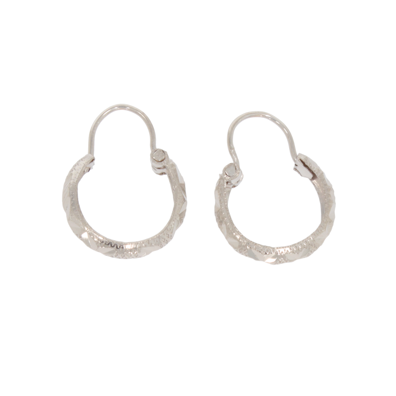 Cercei, Aur Alb, 14 k, 1.36 gr, Cod Produs: 568470 - Tezaurshop.ro