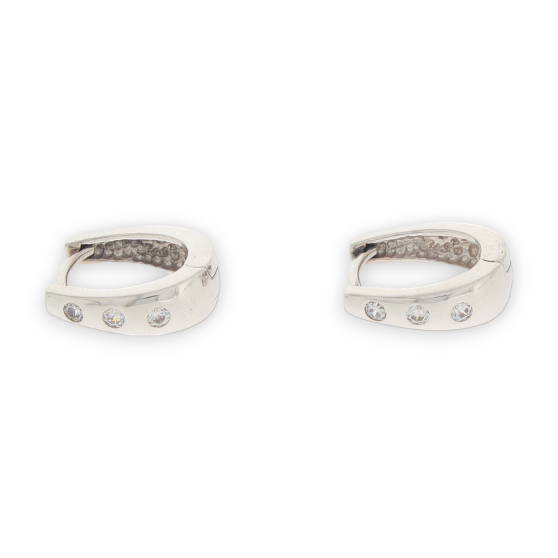 Cercei, Aur Alb, 14 k, 3.76 gr, Cod Produs: 568660 - Tezaurshop.ro