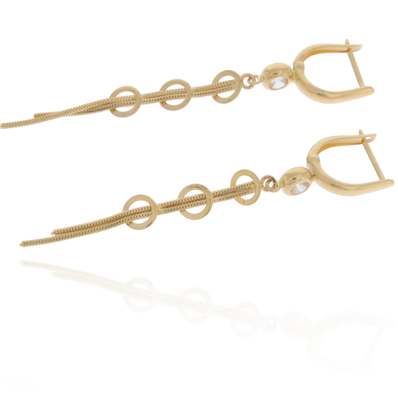 Cercei, Aur Galben, 14 k, 2.97 gr, Cod Produs: 569320 - Tezaurshop.ro