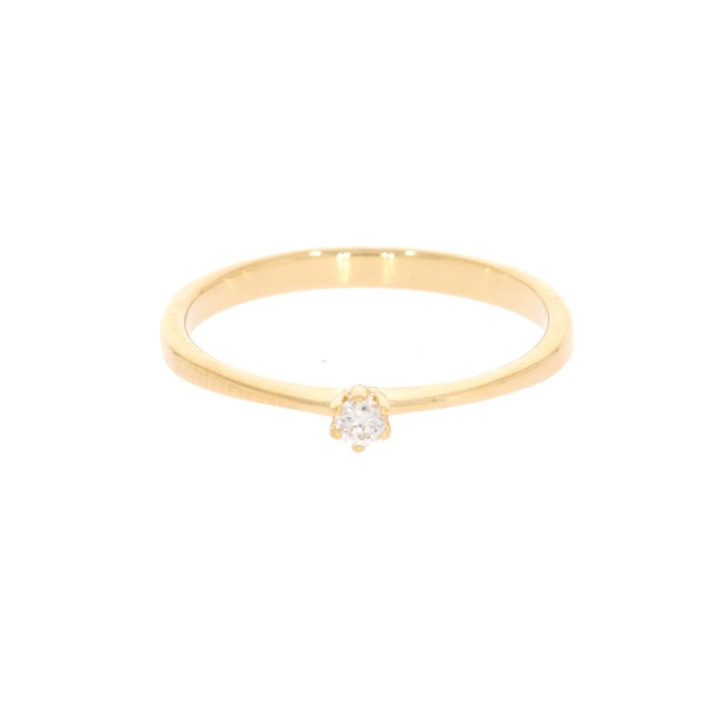 Inel Dama, Aur Galben, 14 k, 1.32 gr, cu Diamante, Cod Produs: 569472 - Tezaurshop.ro