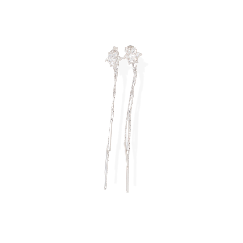 Cercei, Aur Alb, 14 k, 4.71 gr, Cod Produs: 569715 - Tezaurshop.ro
