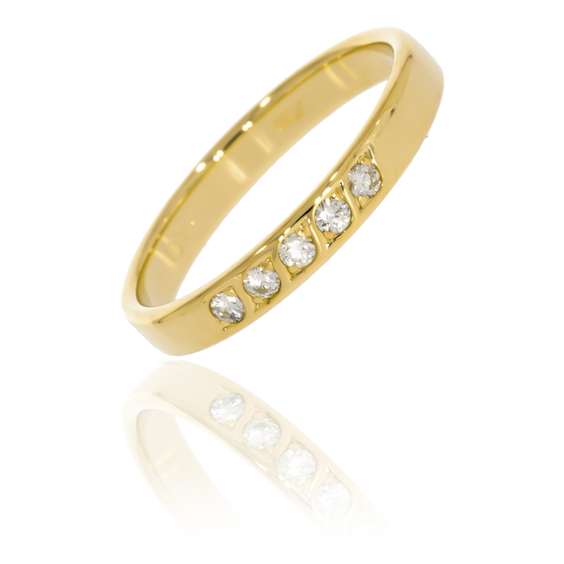 Inel Dama, Aur Galben, 14 k, 2.35 gr, cu Diamante, Cod Produs: 576248 - Tezaurshop.ro