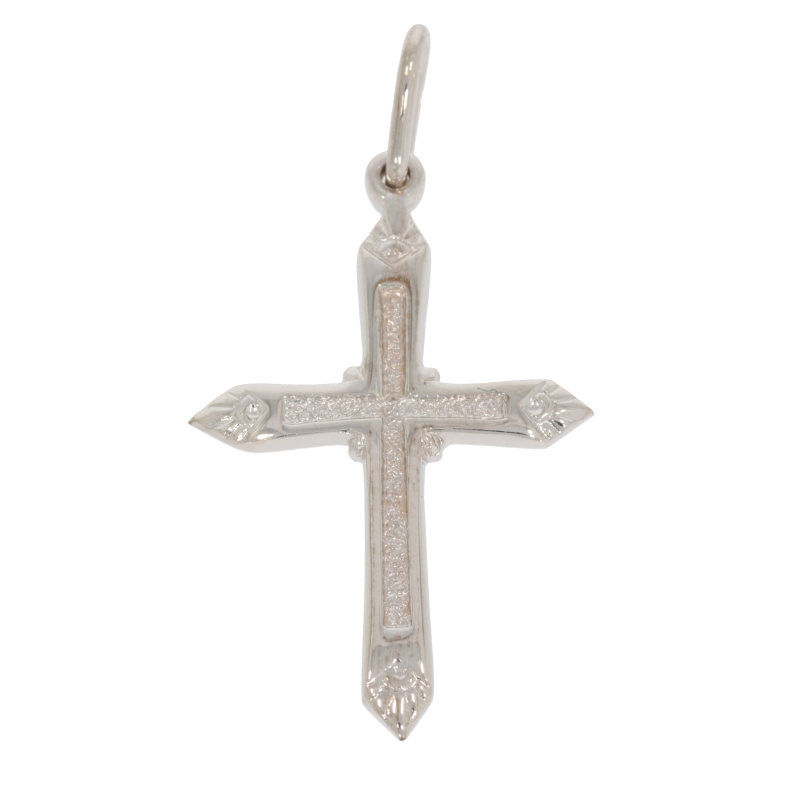 Cruce, Aur Alb, 14 k, 1.42 gr, Cod Produs: 576422 - Tezaurshop.ro