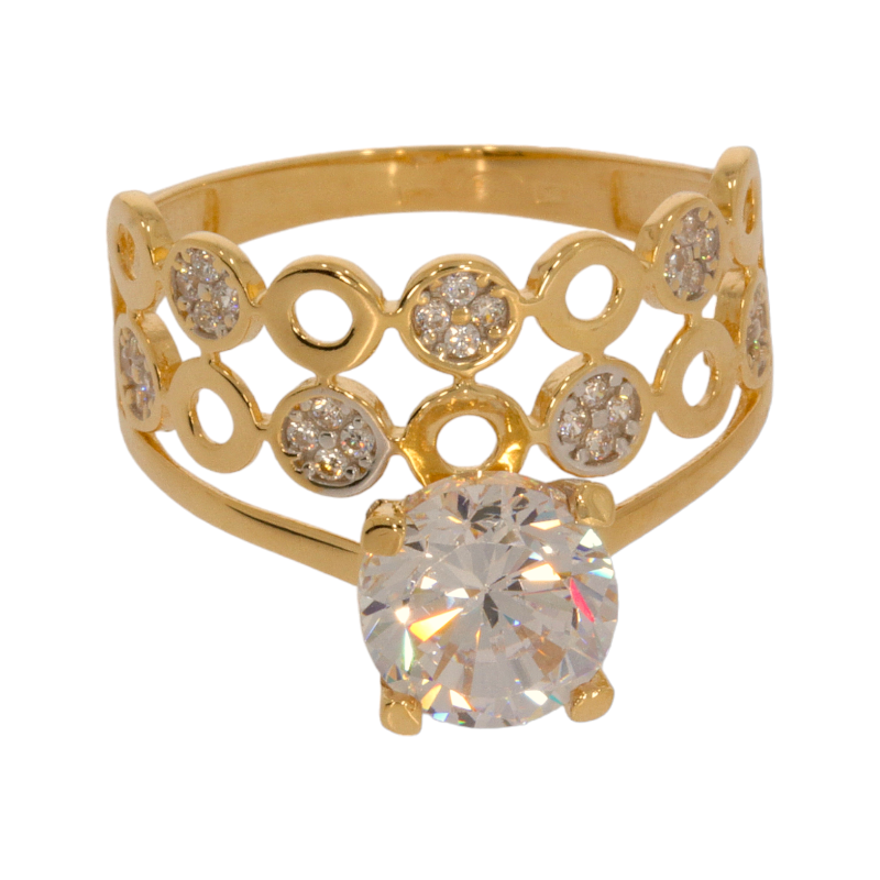Inel Dama, Aur Mix, 14 k, 2.9 gr, Cod Produs: 576603 - Tezaurshop.ro
