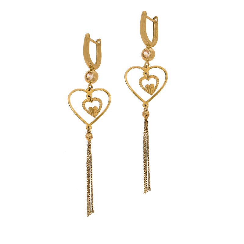 Cercei, Aur Galben, 14 k, 2.81 gr, Cod Produs: 577171 - Tezaurshop.ro