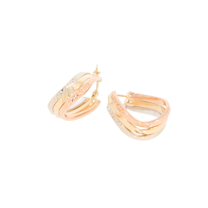 Cercei, Aur Mix, 14 k, 3.25 gr, Cod Produs: 577390 - Tezaurshop.ro