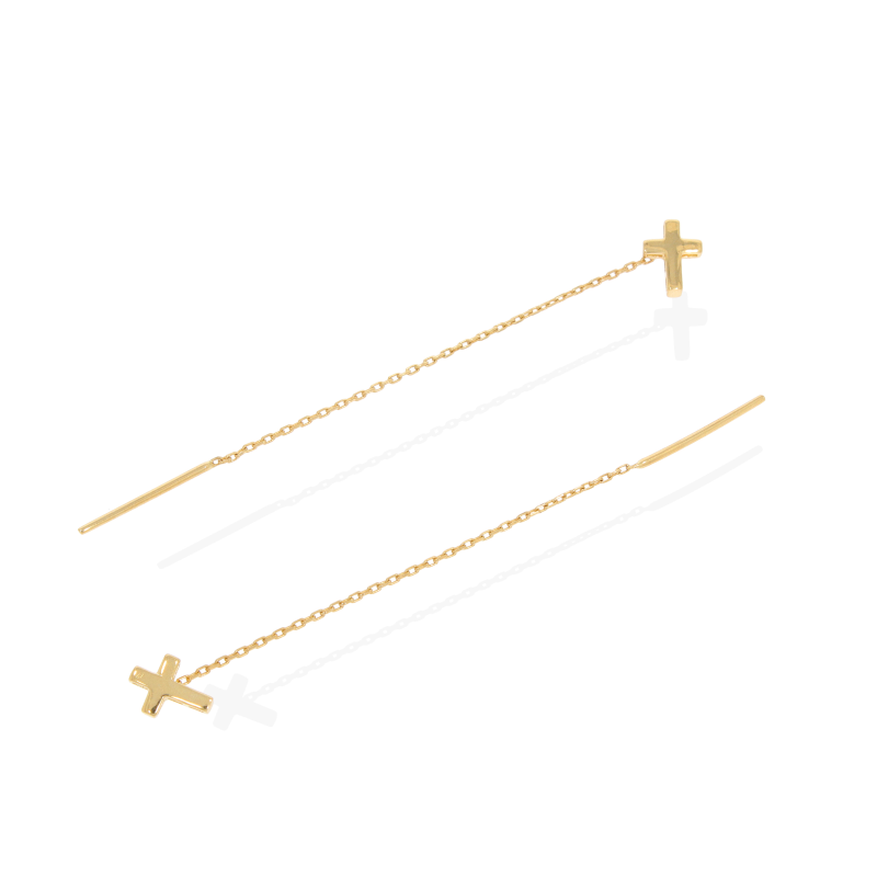 Cercei, Aur Galben, 14 k, 0.97 gr, Cod Produs: 578779 - Tezaurshop.ro
