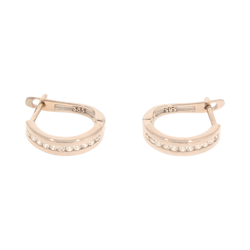Cercei, Aur Alb, 14 k, 2.46 gr, Cod Produs: 586060 - Tezaurshop.ro