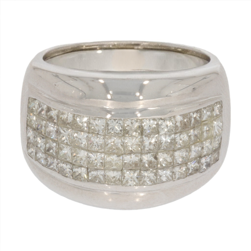 Inel Dama, Aur Alb, 18 k, 14.88 gr, cu Diamante, Cod Produs: 586222 - Tezaurshop.ro