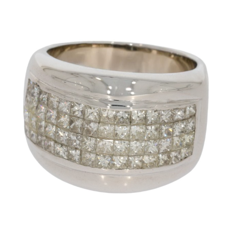 Inel Dama, Aur Alb, 18 k, 14.88 gr, cu Diamante, Cod Produs: 586222 - 2