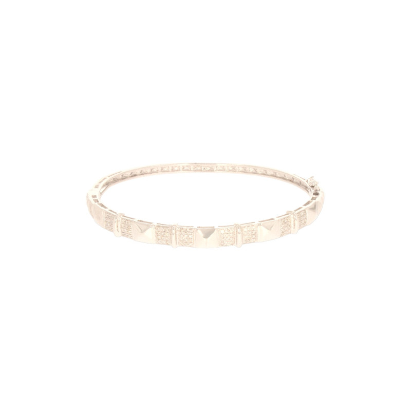 Bratara, Aur Alb, 18 k, 13.78 gr, cu Diamante, Cod Produs: 586802 - Tezaurshop.ro