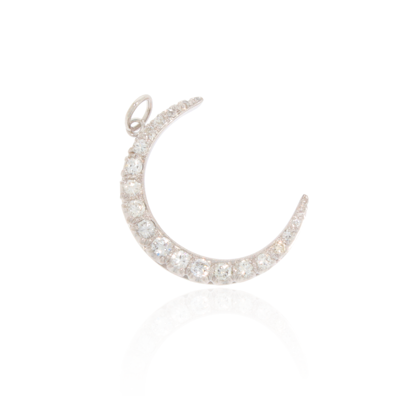Pandantiv, Aur Alb, 18 k, 4.64 gr, cu Diamante, Cod Produs: 587936 - Tezaurshop.ro
