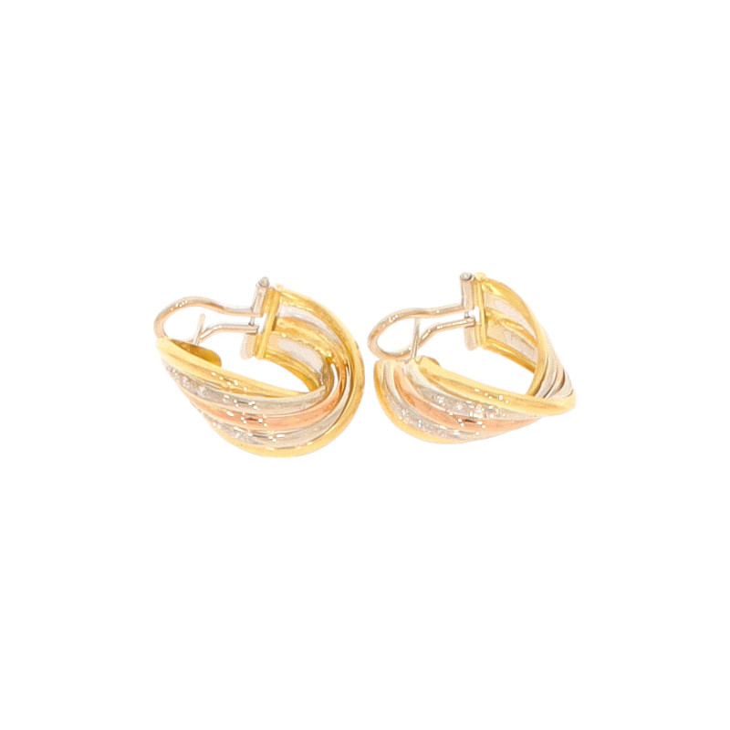 Cercei, Aur Mix, 18 k, 11.44 gr, cu Diamante, Cod Produs: 589337 - Tezaurshop.ro