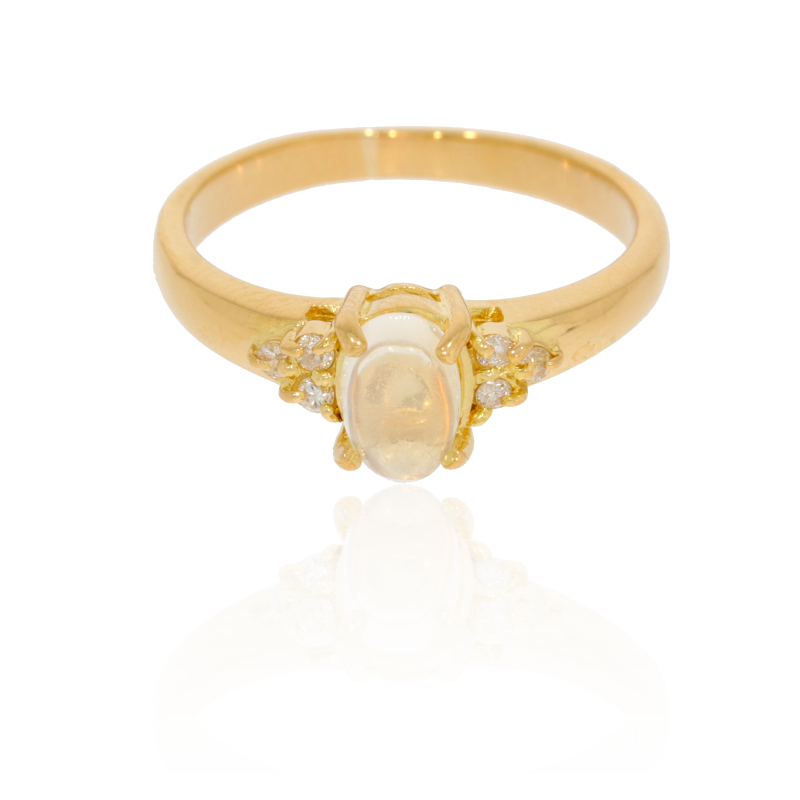 Inel Dama, Aur Galben, 18 k, 2.58 gr, cu Diamante, Cod Produs: 590468 - Tezaurshop.ro
