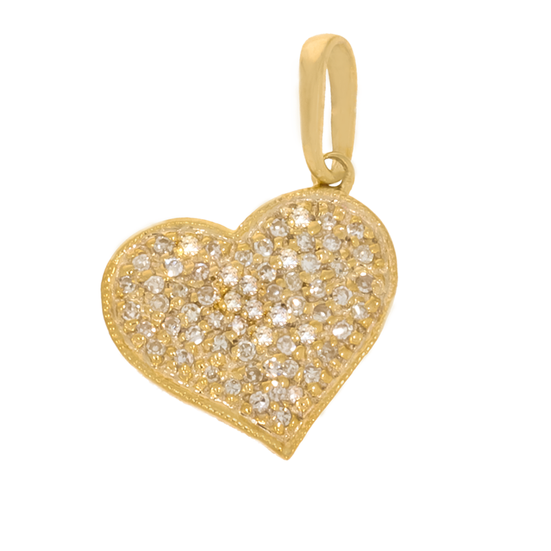 Pandantiv, Aur Galben, 18 k, 1.07 gr, cu Diamante, Cod Produs: 590653 - Tezaurshop.ro