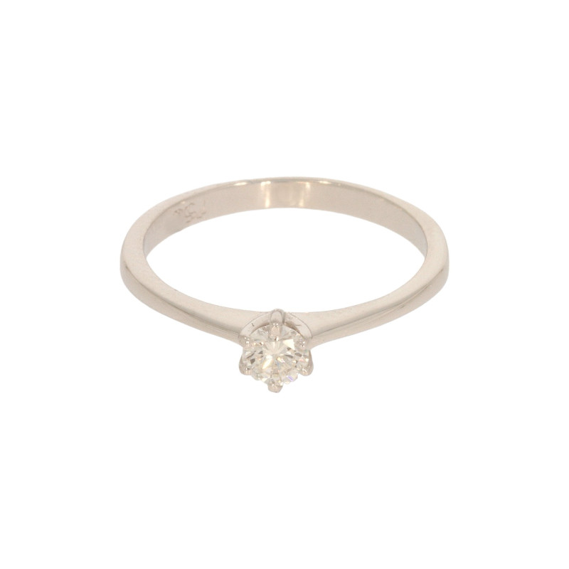 Inel Dama, Aur Alb, 18 k, 1.71 gr, cu Diamante, Cod Produs: 593053 - Tezaurshop.ro