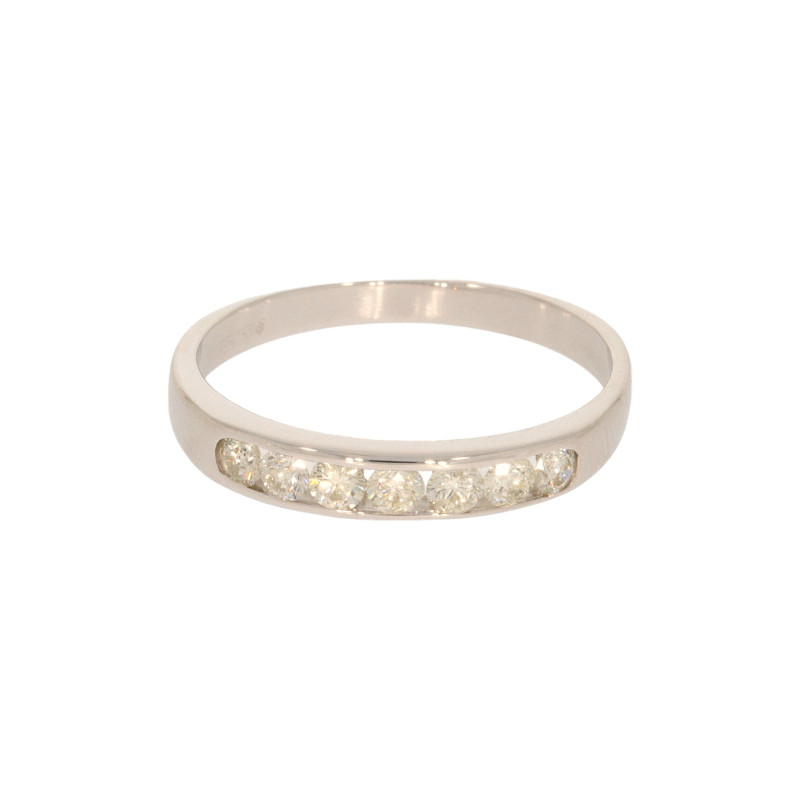 Inel Dama, Aur Alb, 18 k, 2.15 gr, cu Diamante, Cod Produs: 601349 - Tezaurshop.ro