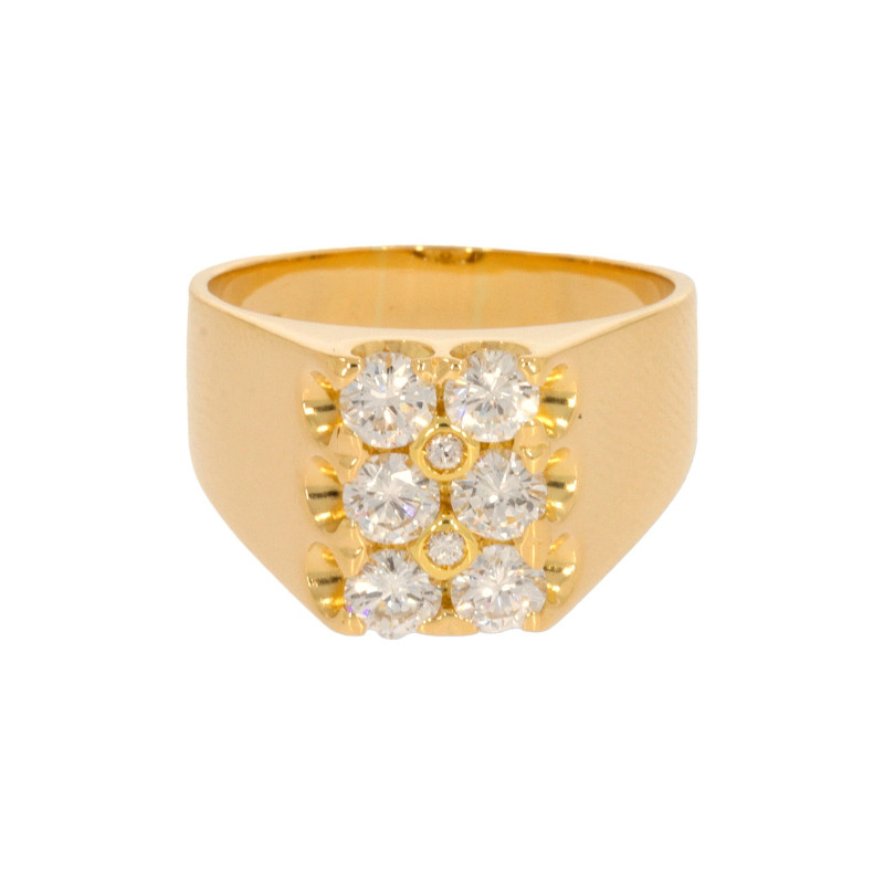 Inel Dama, Aur Galben, 18 k, 6.43 gr, cu Diamante, Cod Produs: 601371 - Tezaurshop.ro