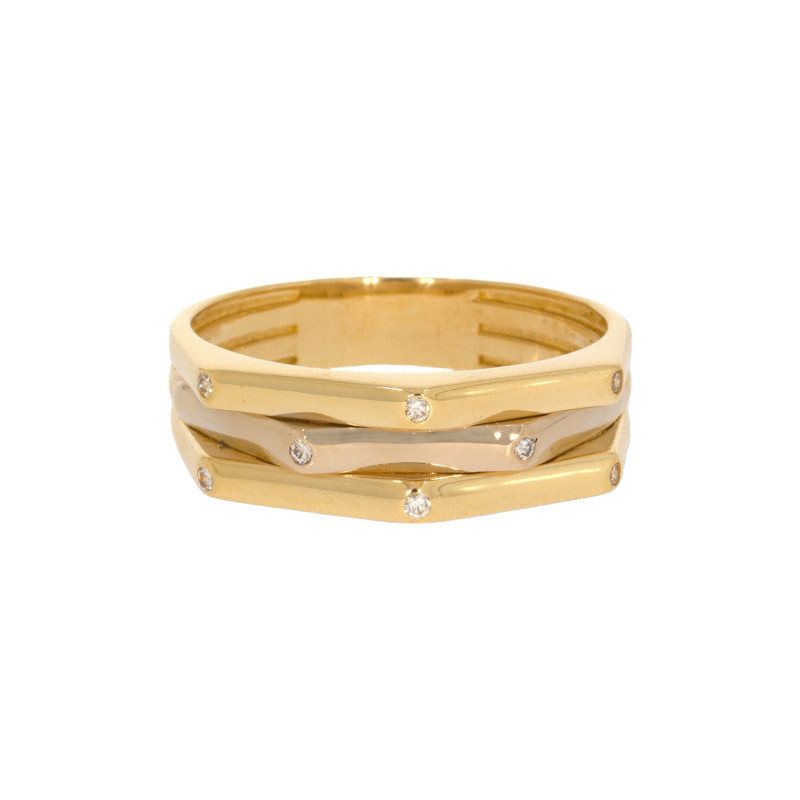 Inel Dama, Aur Mix, 14 k, 4.3 gr, Cod Produs: 602143 - Tezaurshop.ro
