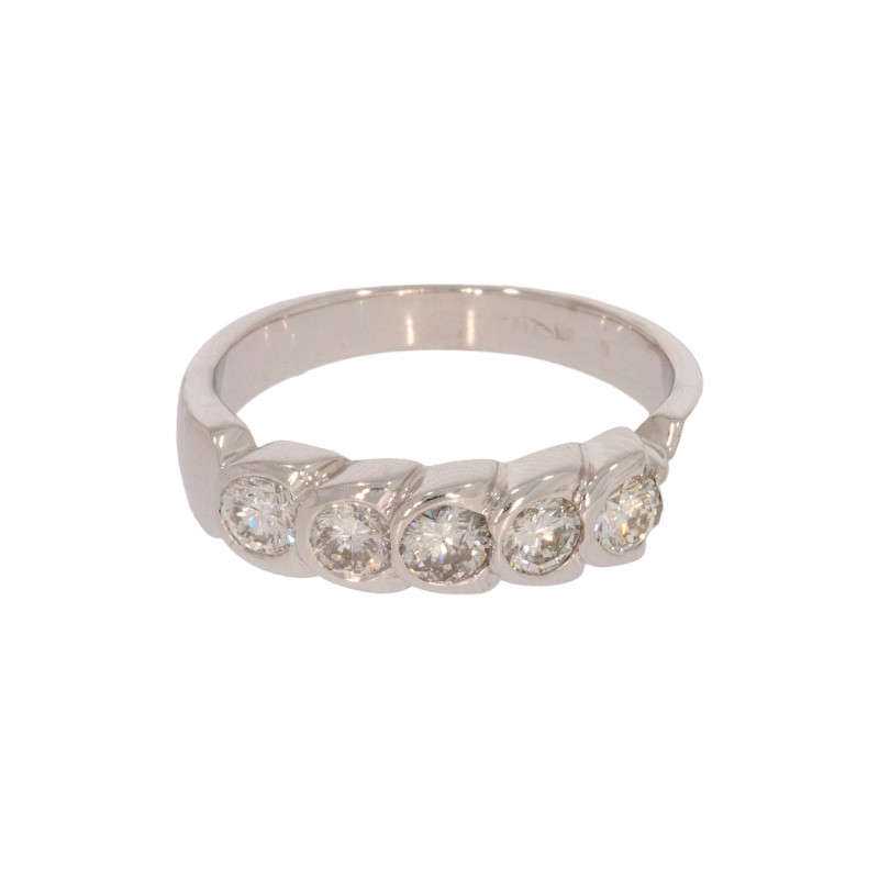 Inel Dama, Aur Alb, 18 k, 4.72 gr, cu Diamante, Cod Produs: 603243 - Tezaurshop.ro