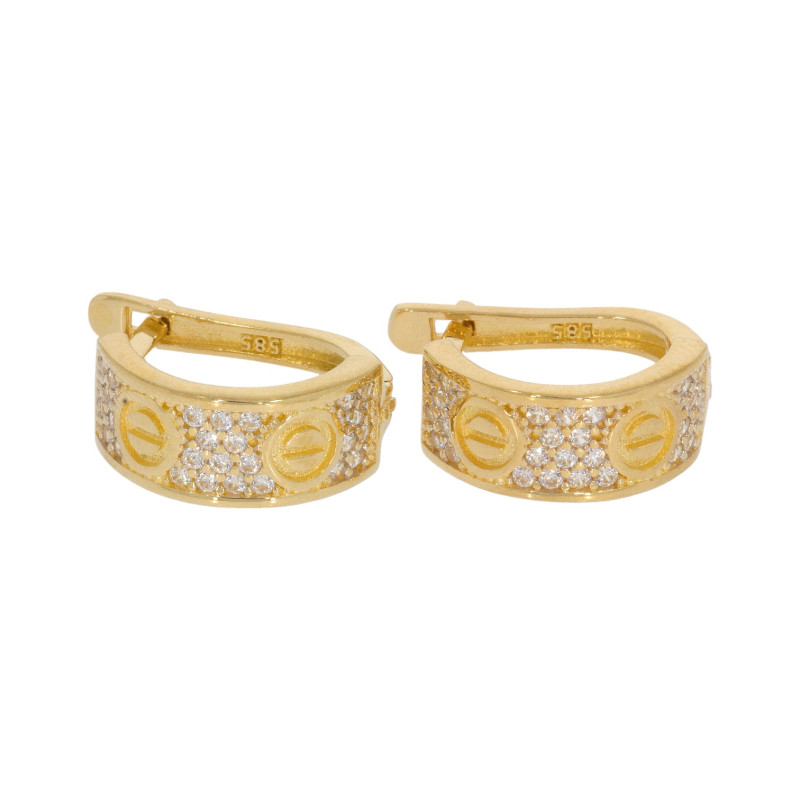 Cercei, Aur Galben, 14 k, 4.35 gr, Cod Produs: 603585 - Tezaurshop.ro