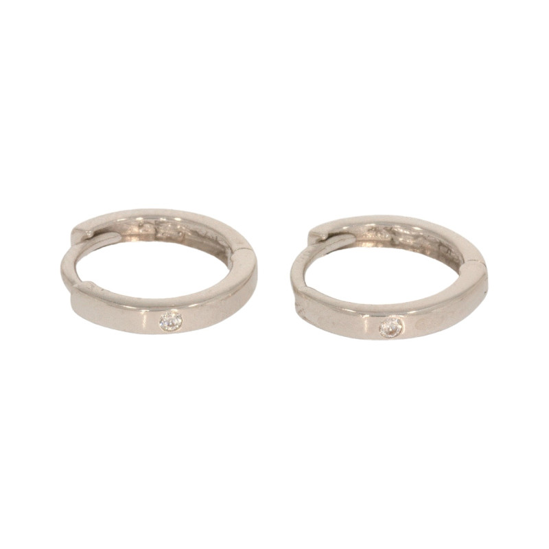 Cercei, Aur Alb, 14 k, 1.38 gr, Cod Produs: 603763 - Tezaurshop.ro