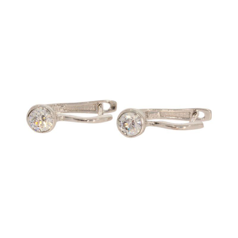 Cercei, Aur Alb, 14 k, 2.47 gr, Cod Produs: 604578 - Tezaurshop.ro