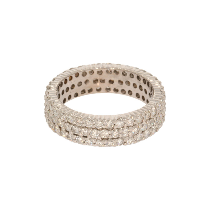 Inel Dama, Aur Alb, 18 k, 6.66 gr, cu Diamante, Cod Produs: 606754 - Tezaurshop.ro