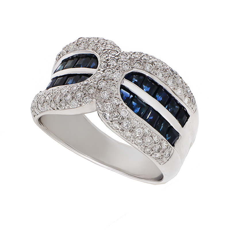 Inel, Aur Alb, 18 k, 5.92 gr, cu Diamante, Cod Produs: 606842