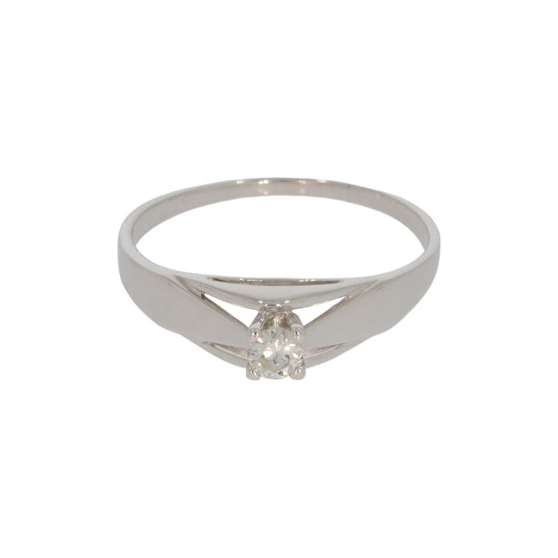 Inel Dama, Aur Alb, 14 k, 3.14 gr, cu Diamante, Cod Produs: 606924 - Tezaurshop.ro