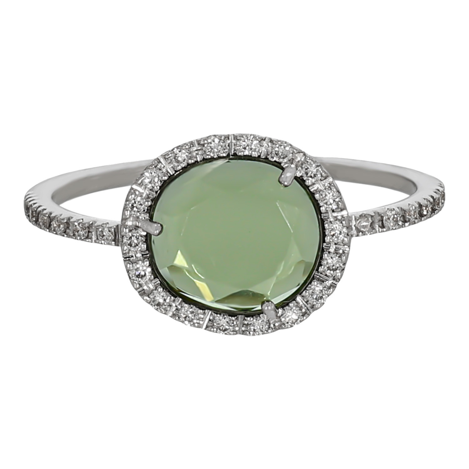 Inel Dama, Aur Alb, 18 k, 2.02 gr, cu Diamante, Cod Produs: 606987