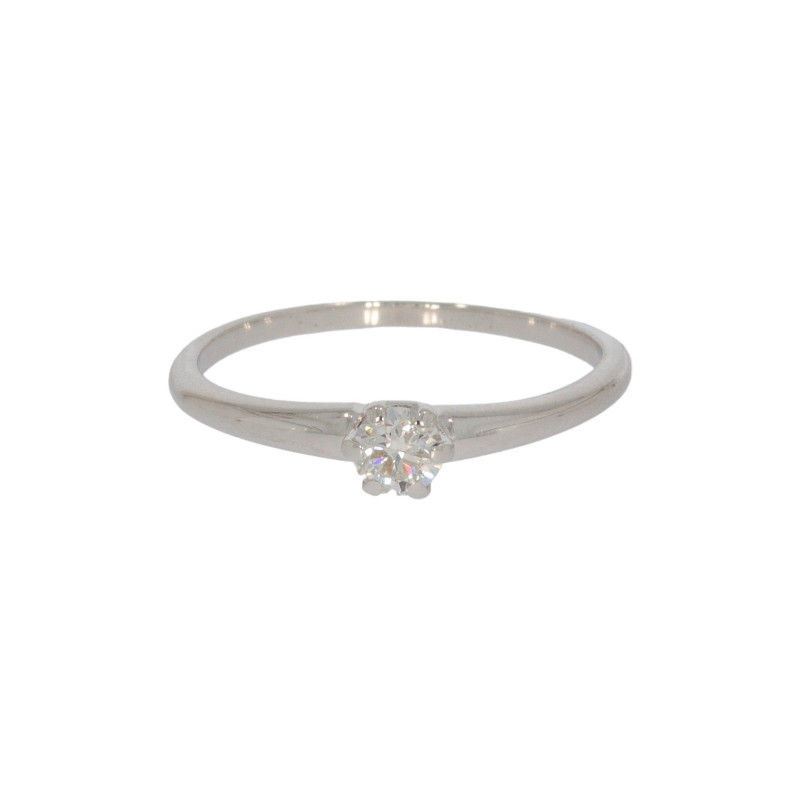 Inel Dama, Aur Alb, 14 k, 1.45 gr, cu Diamante, Cod Produs: 607620 - Tezaurshop.ro