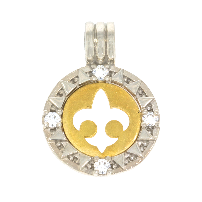 Pandantiv, Aur Mix, 14 k, 2.46 gr, cu Diamante, Cod Produs: 608202 - Tezaurshop.ro
