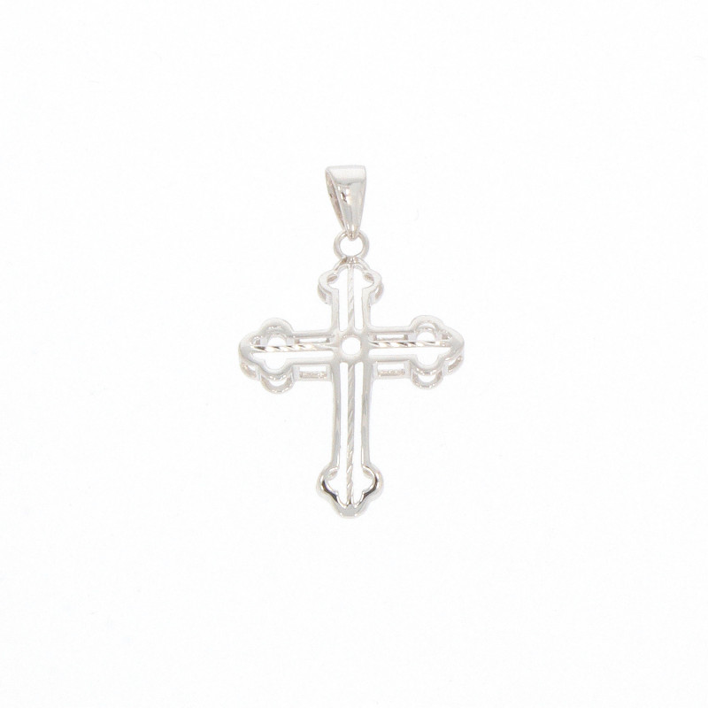Cruce, Aur Alb, 14 k, 1.1 gr, Cod Produs: 609647 - Tezaurshop.ro