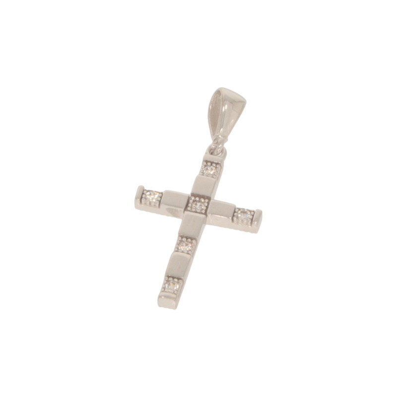 Cruce, Aur Alb, 14 k, 1 gr, Cod Produs: 611010 - Tezaurshop.ro