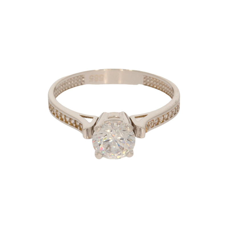 Inel Dama, Aur Alb, 14 k, 2.07 gr, Cod Produs: 611507 - Tezaurshop.ro