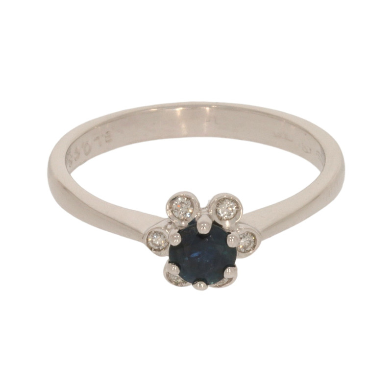 Inel Dama, Aur Alb, 18 k, 4.02 gr, cu Diamante, Cod Produs: 612761 - Tezaurshop.ro