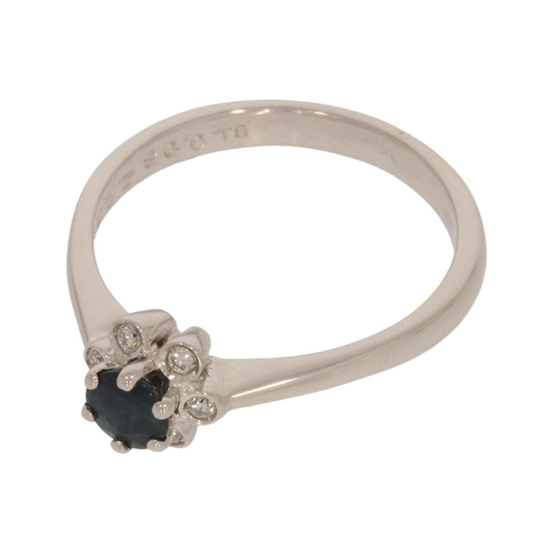 Inel Dama, Aur Alb, 18 k, 4.02 gr, cu Diamante, Cod Produs: 612761 - 2