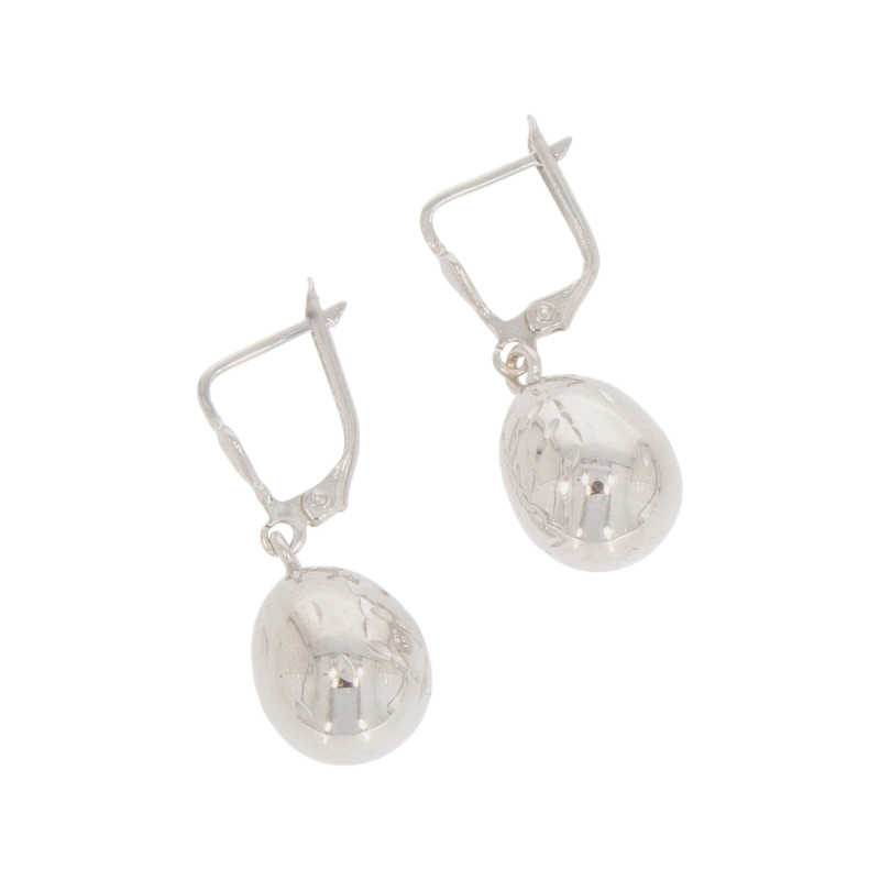 Cercei, Aur Alb, 14 k, 3.57 gr, Cod Produs: 612883 - Tezaurshop.ro