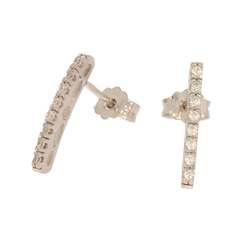 Cercei, Aur Alb, 14 k, 1.64 gr, Cod Produs: 613509 - Tezaurshop.ro