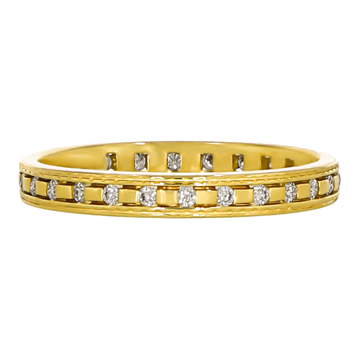 Inel Dama, Aur Galben, 18 k, 2.22 gr, cu Diamante, Cod Produs: 614823