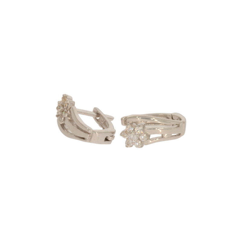 Cercei, Aur Alb, 14 k, 2.9 gr, Cod Produs: 615245 - Tezaurshop.ro