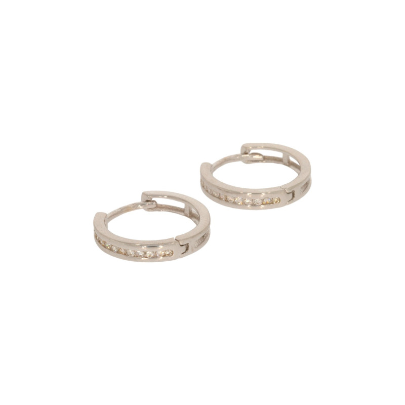 Cercei, Aur Alb, 14 k, 2.11 gr, Cod Produs: 615459 - Tezaurshop.ro