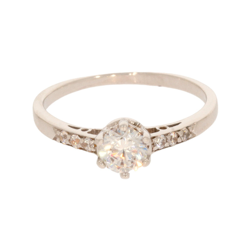 Inel Dama, Aur Alb, 14 k, 2.14 gr, Cod Produs: 615784 - Tezaurshop.ro