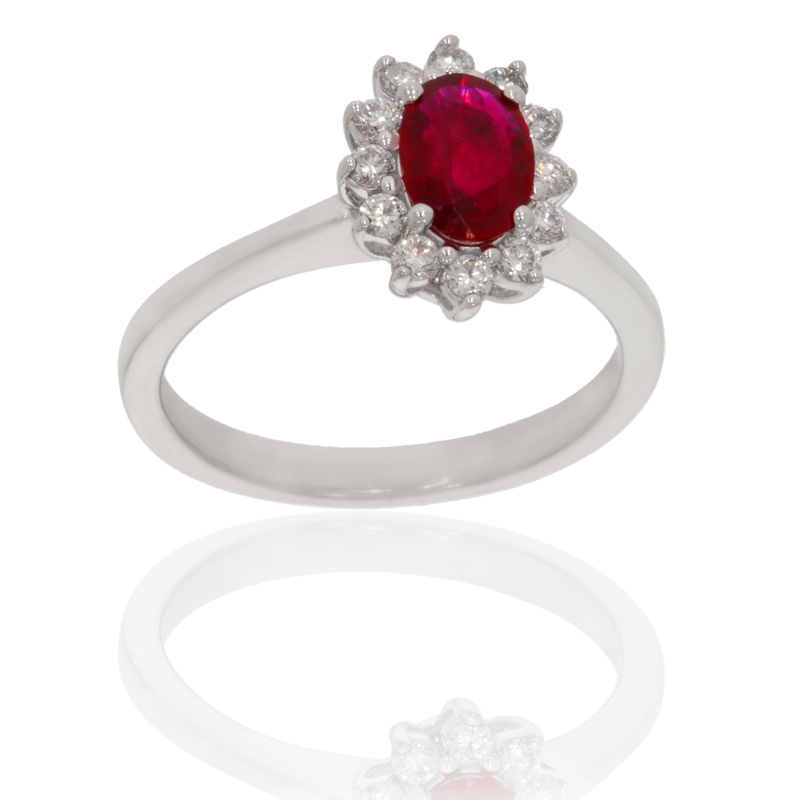 Inel Dama, Aur Alb, 14 k, 3.08 gr, cu Diamante, Cod Produs: 618880 - Tezaurshop.ro