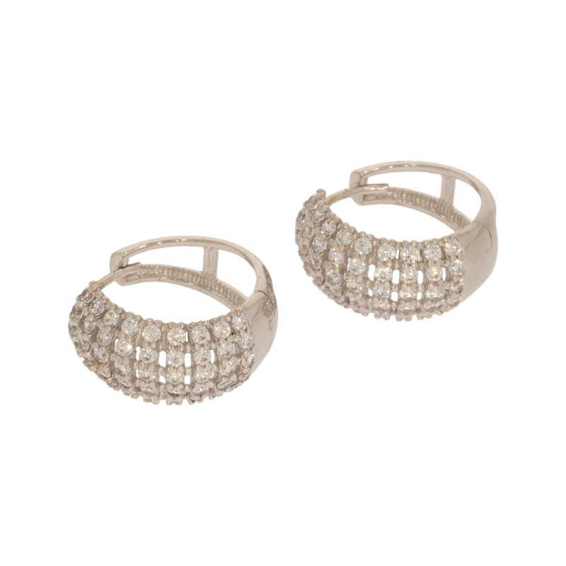Cercei, Aur Alb, 14 k, 4.6 gr, Cod Produs: 619807 - Tezaurshop.ro