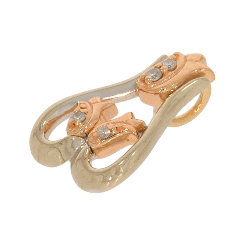 Pandantiv, Aur Mix, 14 k, 1.92 gr, cu Diamante, Cod Produs: 620845 - 2